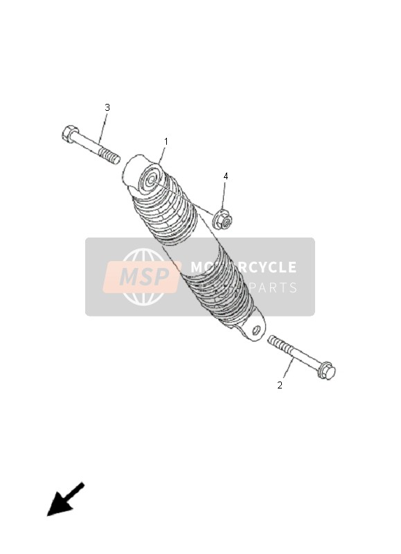 Yamaha YN50 NEOS 2005 Suspension arrière pour un 2005 Yamaha YN50 NEOS